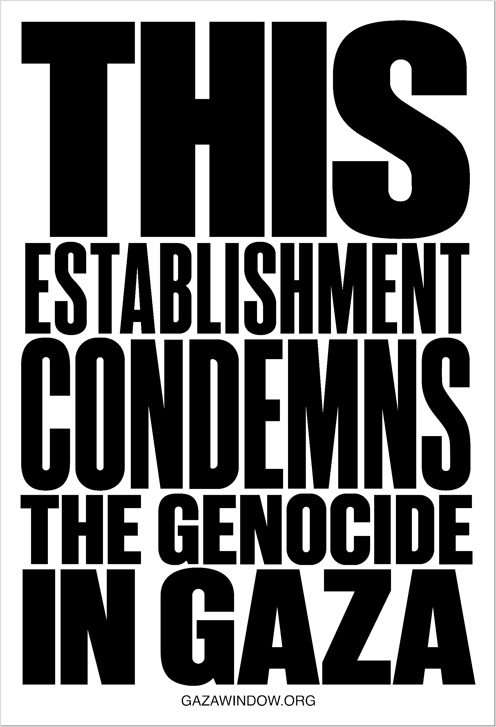 Gaza Window sticker artwork